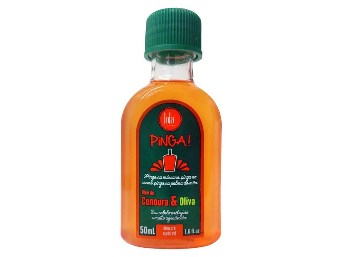 Óleo de Cabelo LOLA COSMETICS Pinga Cenoura e Oliva (50 ml)