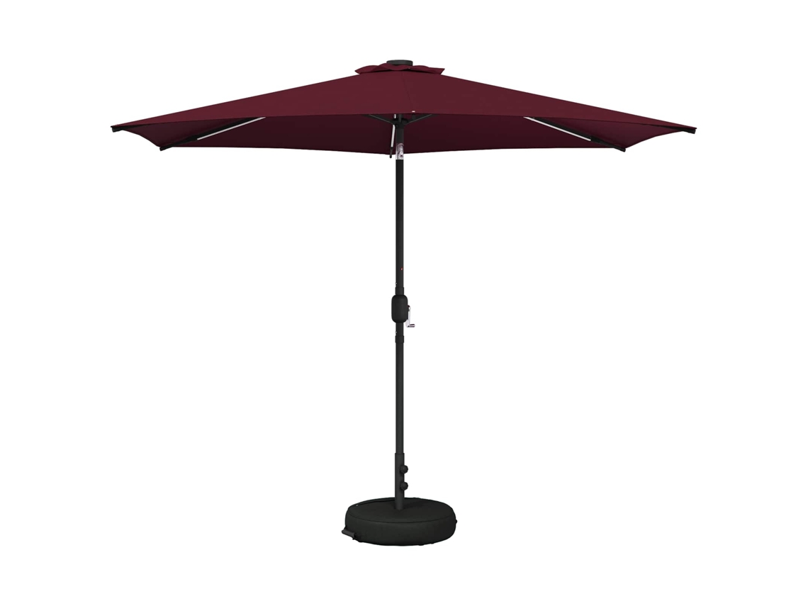 Vidaxl Guarda-sol De Jardim Com Luzes Led 300 X 300 Cm Poliéster