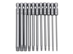 Conjunto De 11 12 Peças Bits Hexagonais 50 100mm 1 4com Proteção Anti Violação, Para Furadeira, Com Ponta Magnética