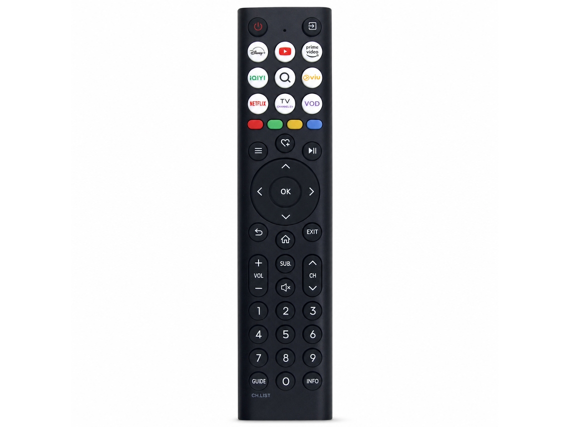 Comando De Substituição Para Tv Compatível Com Hisense En2o38h, Botões De Streaming, Sem Configuração_dae