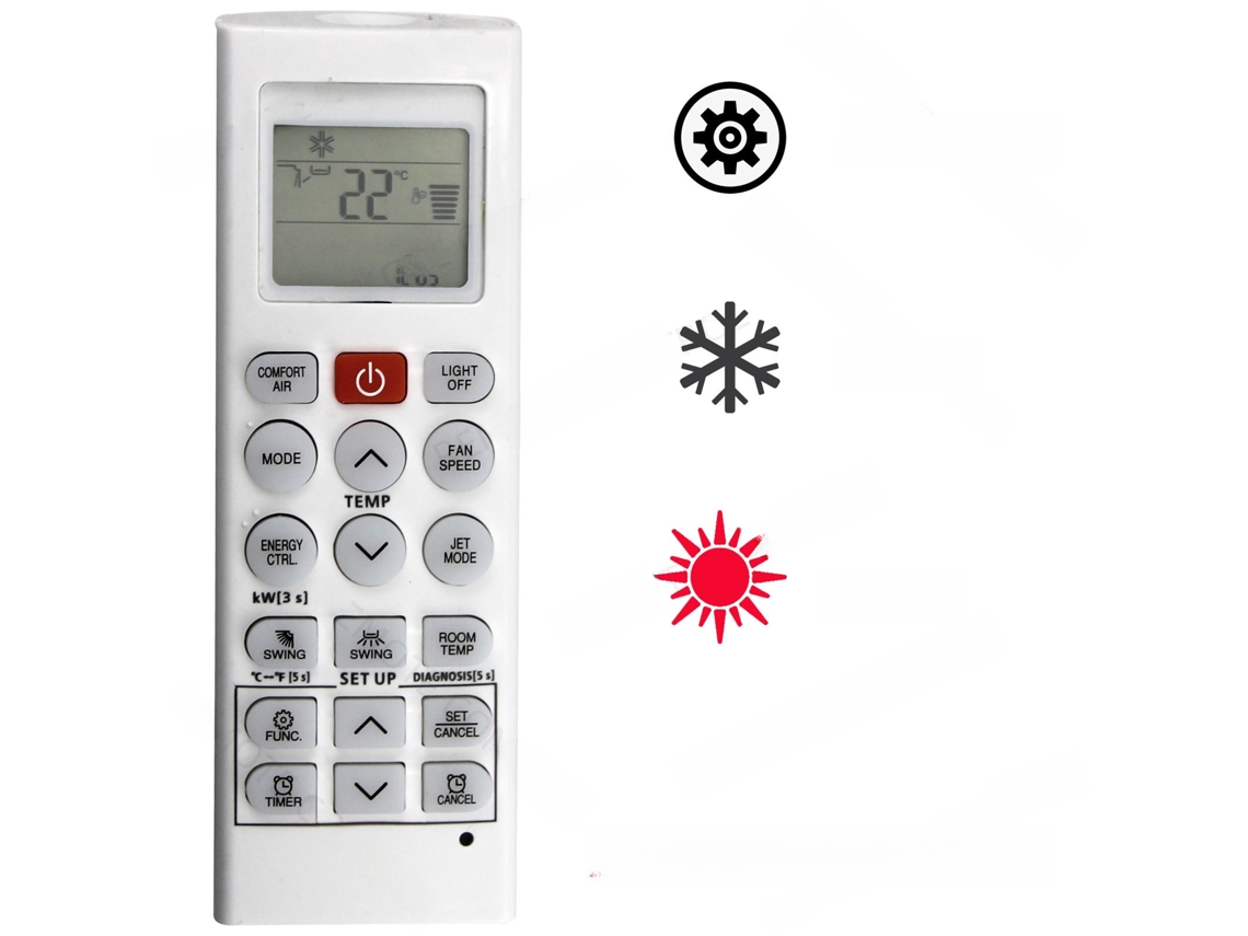 Controle Remoto de Ar Condicionado HENTEN HOME para Lg Akb74955604