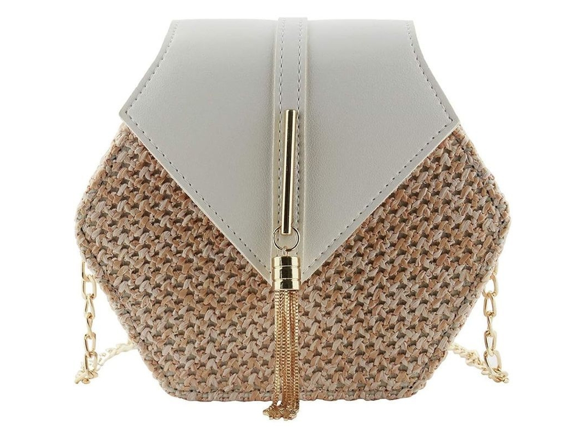 2026 bolsa Cruzada de Paja para Mujer Estilo Cuti Verano Con Correa de Hombro