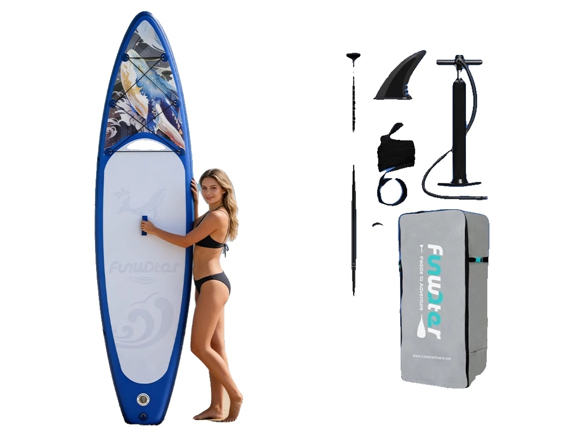 Prancha de Paddle Inflável com Superfície Antiderrapante e Design Leve | OEM