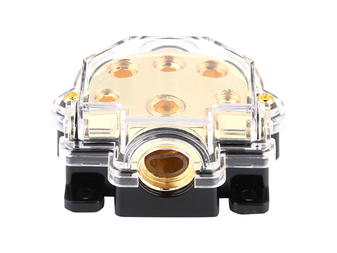 Bloco Distribuidor de Energia Suporte de Fusível 5 Vias para Carro Audio Ca/cc Liga de Zinco YURU