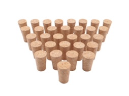 Conjunto De 30 Rolhas De Madeira Para Garrafas, Incluindo Rolhas Cônicas Para Cerveja E Vinho.