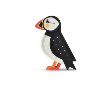 Candeeiro Puffin Branco Handmade