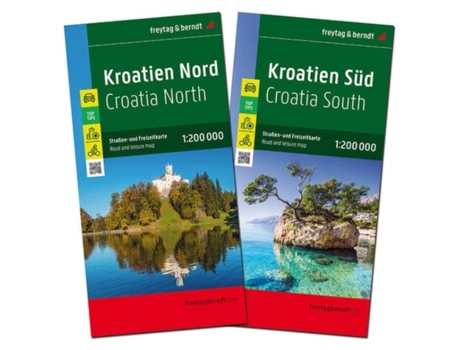 Livro Croatia North and South Map Pack de Freytag Berndt (Inglês)
