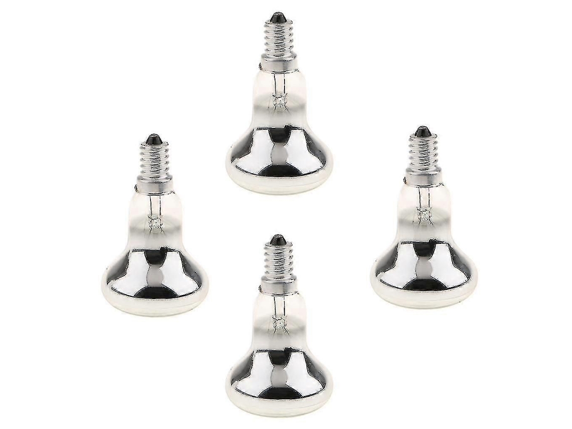 Conjunto De 4 Lâmpadas Refletoras De 40w, Com Base E14 E Soquete Ses, Para Iluminação Interna E Externa.