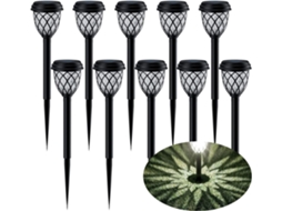 Luzes Solares para Exterior, Externas À Prova D'água Ip65, Brilhantes para Jardim, Pátio, Quintal e Entrada de Garagem AQUAFORGE (conjunto com 10)