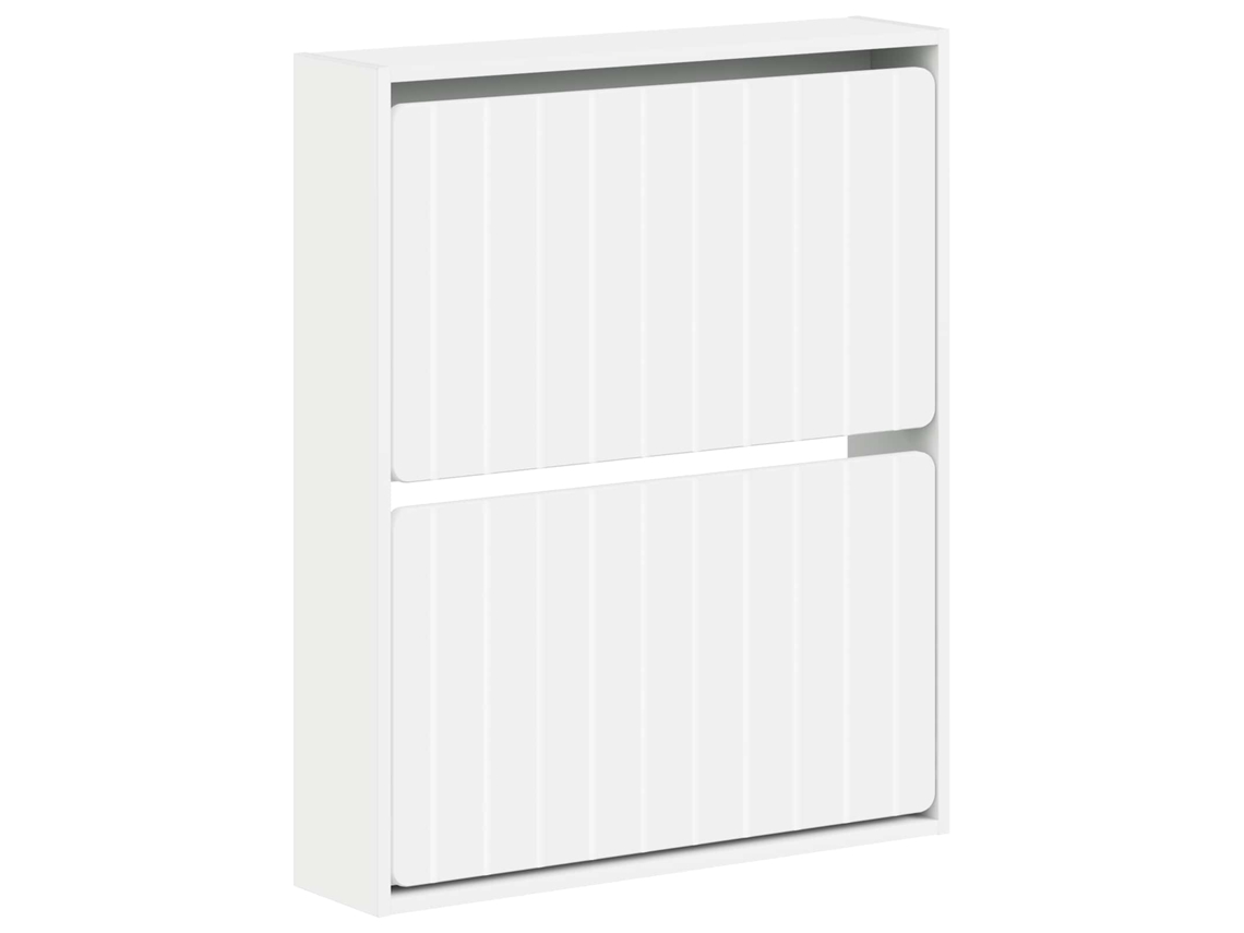 Vidaxl Armário De Sapatos De Parede Zwolle 71 X 17 X 86 Cm Branco