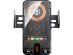 Carregador Sem Fio Rápido De 15 W Para Celular Com Suporte Para Carregamento Veicular