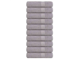 Toalhas Frogn, 10 Unidades, Cinza, 50x100 Cm, 360 G/m BRILVIBERA