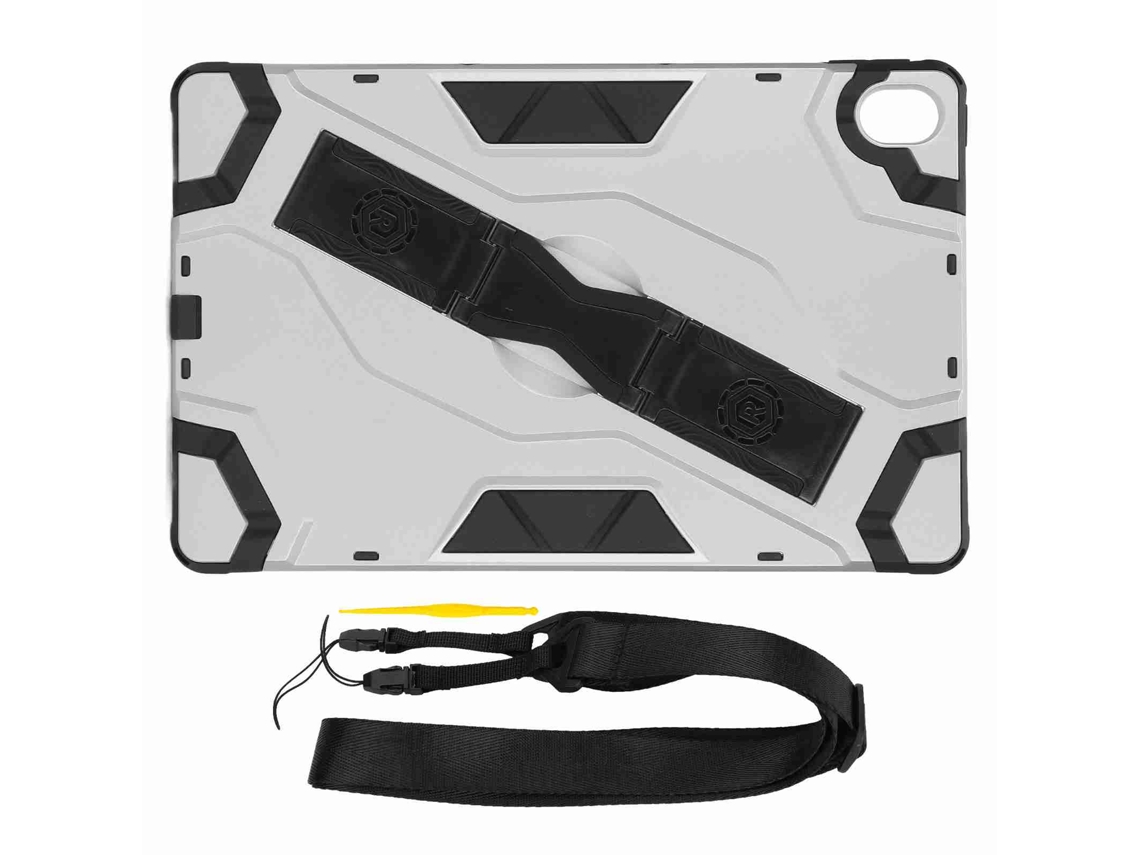 Funda silicone para iPad 10.5, suporte, caneta, branca