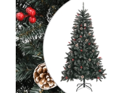 Vidaxl Árvore De Natal Artificial Com Suporte 180 Cm Pvc Verde