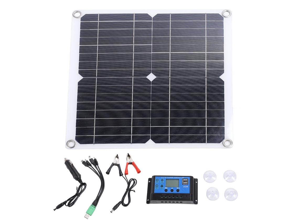 Painel Solar Portátil 12w 2026 Store, 12v, Monocristalino, Impermeável