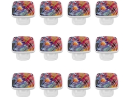 Puxadores E Botões Quadrados Para Gavetas Armários, Conjunto De 12 Peças, Com Pintura Abstrata Em Aquarela, Ideais Para