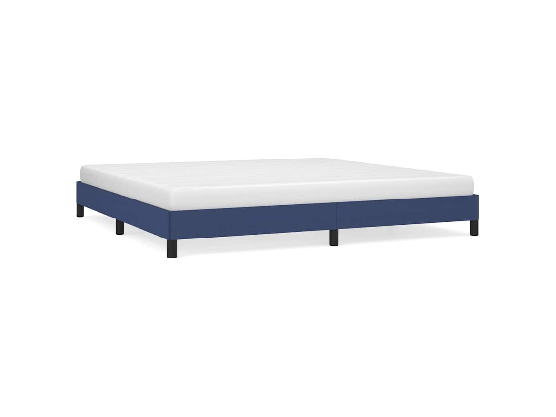 Bed Frame, Bed Frames Vidaxl Azul Tecido (200 X 200 Cm)