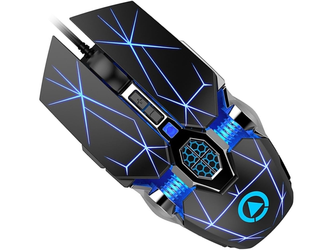 Mouse Para Jogos Com Botões Programáveis, Material Abs Resistente Ao Desgaste, Com Fio.