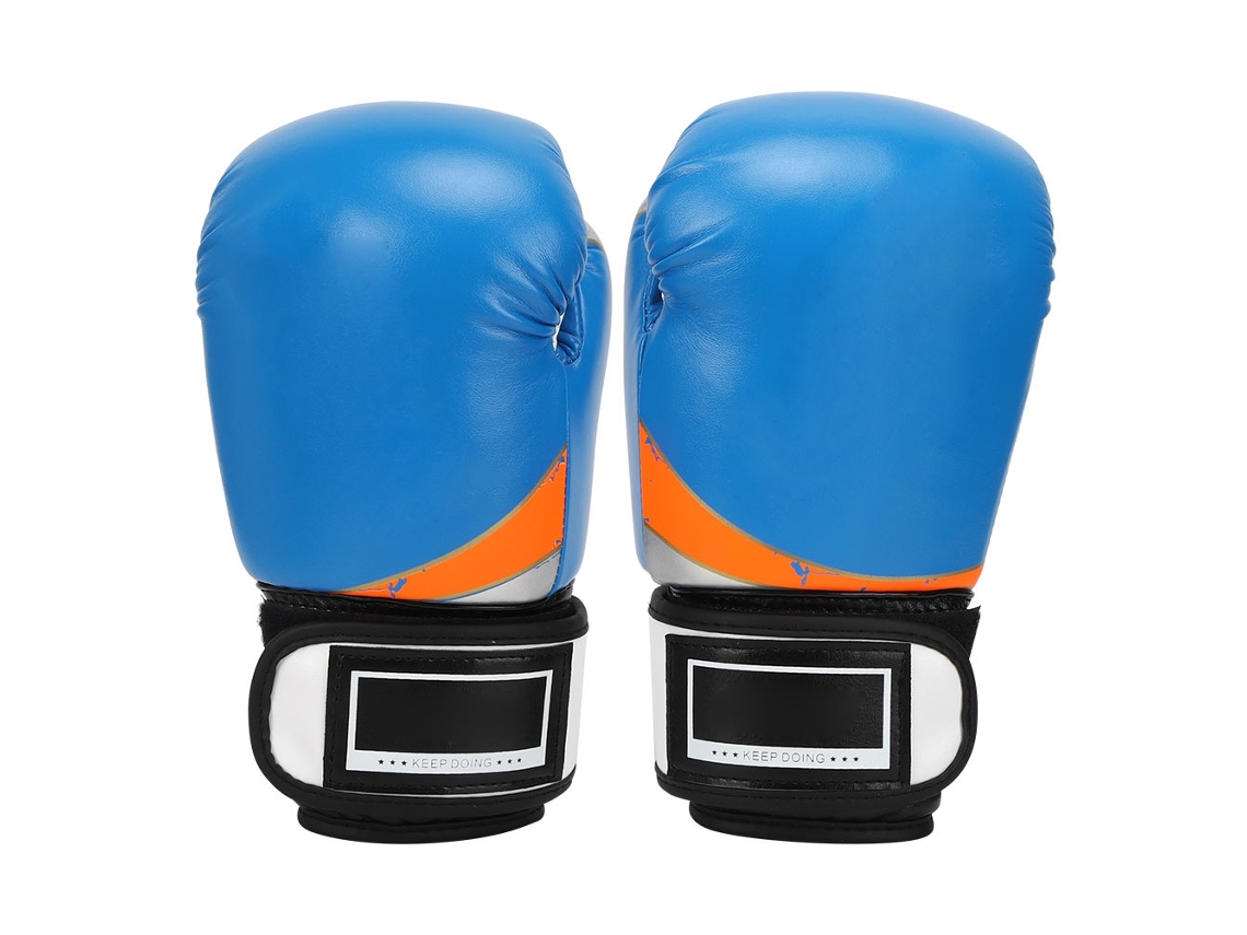 Luvas de Boxe para Crianças, de Couro PU, para Treinamento, Luta, Saco, Azul S/MARCA