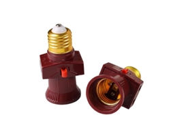 Conjunto de 2 Tomadas E27 com Interruptor 6A 250V Nova Line