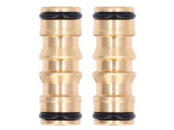 2 Peças Conector De Tubo De Latão Macho Para Macho Conexão Rápida Juntas De Mangueira Kit 1/2 Polegada