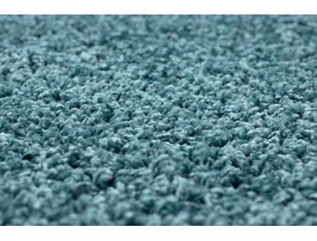 Tapete, Passadeira Soffi Shaggy 5cm Azul - Para Cozinha, Ante-Sala, Corredor