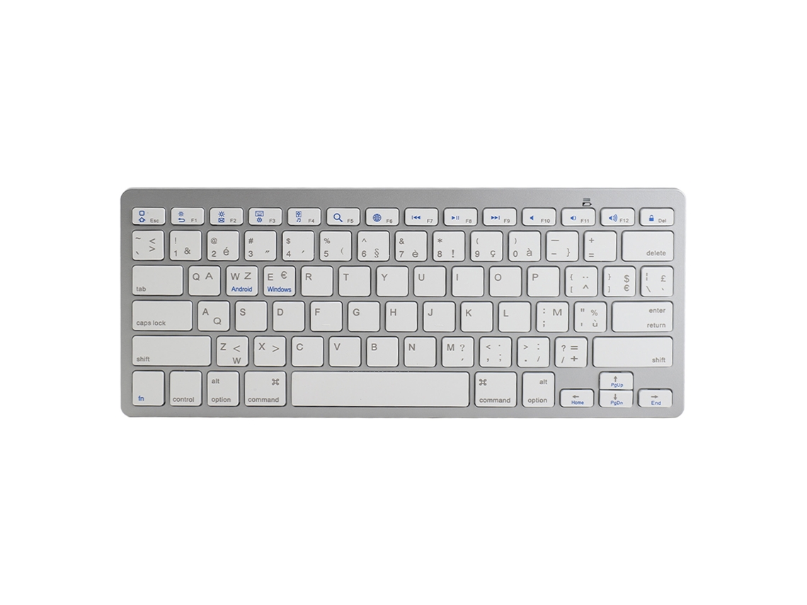 Teclado Azerty Sem Fio Bluetooth Ultra Fino