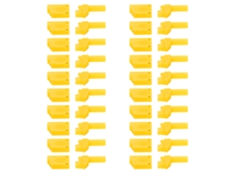 20pcs Conector Banana Isolado 4mm Para Socket Rc Amarelo