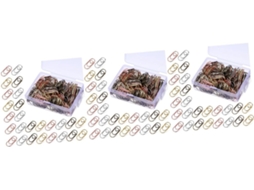 Conjunto Lalafina com 3 mini clipes de papel em formato de coração, pequenos clipes para arquivos e clipes decorativos.