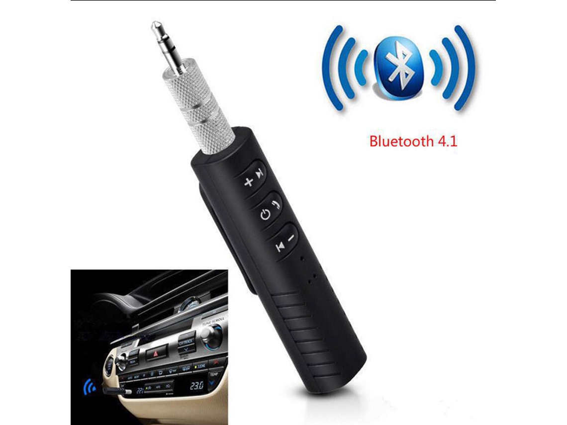 Receptor Bluetooth Para Carro, Entrada Auxiliar De 3,5 Mm, Fones De Ouvido Sem Fio.