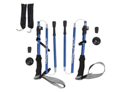 Pau de Trekking Leve e Resistente Alumínio Azul 2 Unidades