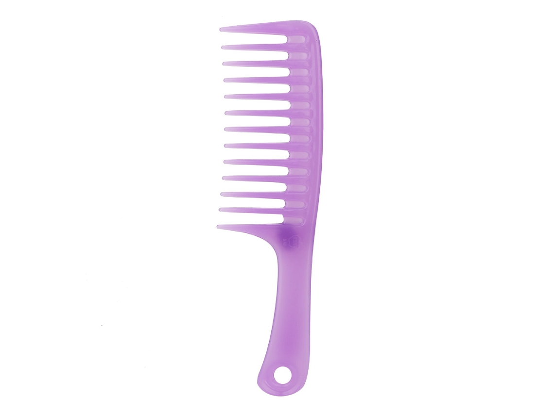 Pente De Massagem De Cabelo Com Dentes Em Linha Única E Cabo Ferramenta De Beleza Para Cabelo Seco Úmido Cacheado Roxo