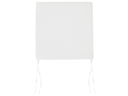 Conjunto De 8 Almofadas Para Cadeiras De Jardim Sassari Premium 46 X 46 Cm Branco Creme