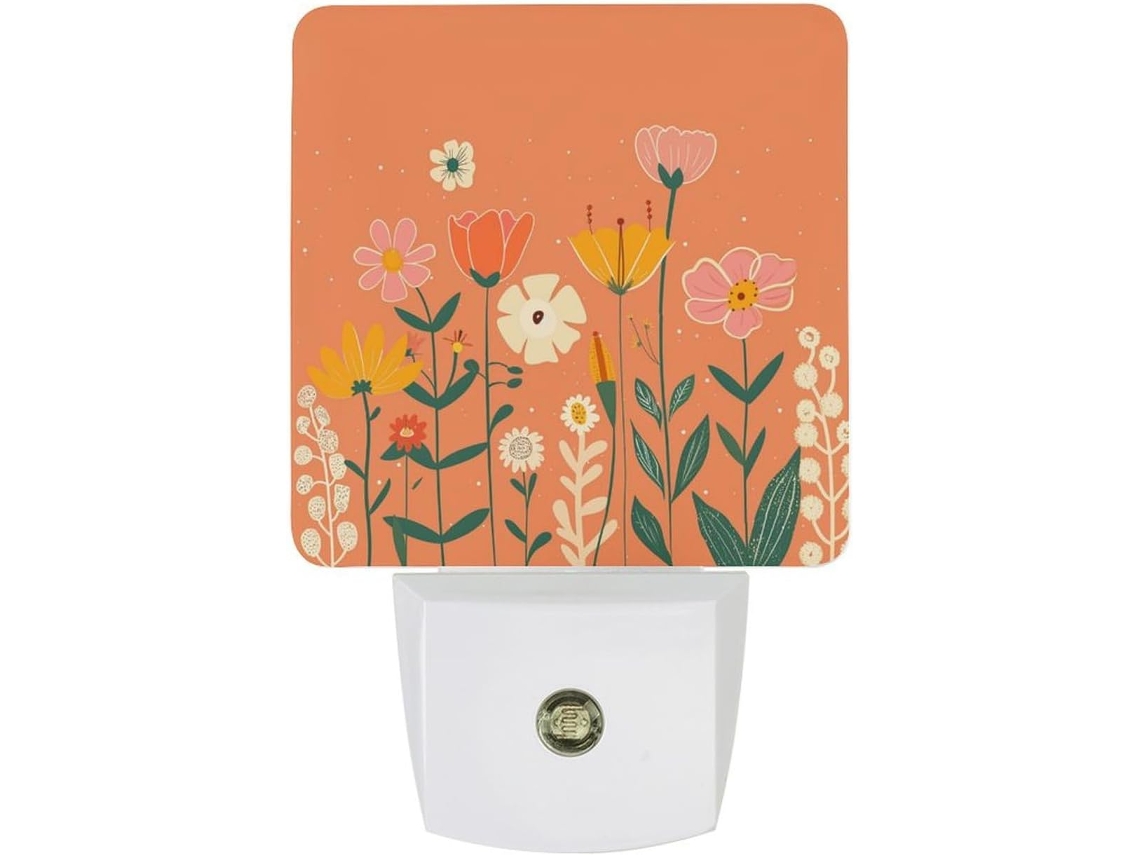 Luz Noturna Led Com Sensor, Luz Noturna Suave E Quente Banheiro, Quarto, Cozinha, Formato Quadrado