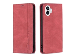 Capa De Couro Antifurto Com Bloqueio Rfid Magnético Para Celular For Nothing Phone 1