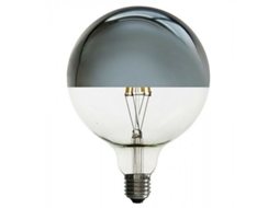 Lâmpada Led E27 4w G125 Filamento Espelho Branco Quente Extra 2700k 5000h