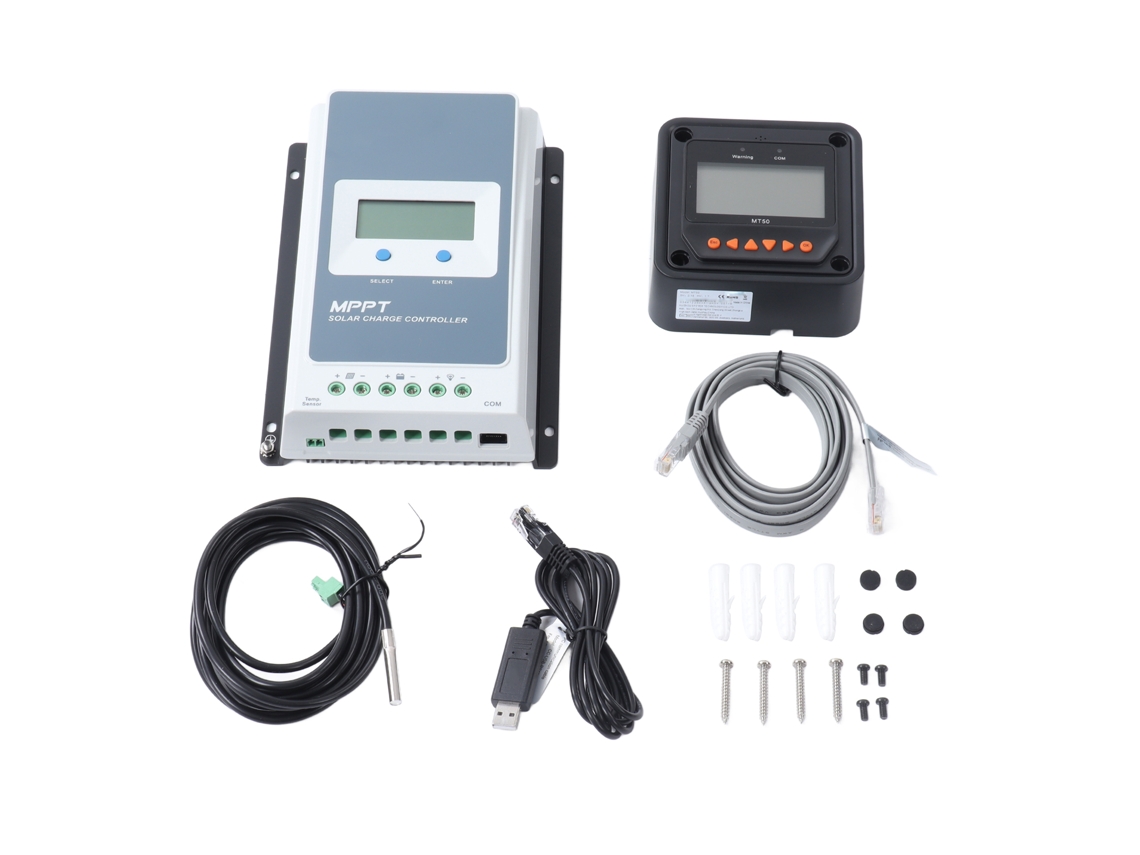 Controlador De Carga Solar Mppt Laxiscreed 20a Para Baterias De Lítio 12v/24v A Terra Negativa
