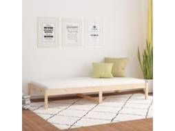 Sofá cama individual 90x190 cm madera maciza de pino