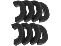 Capas Protetoras De Silicone Para Cabos De Panelas E Frigideiras, Resistentes Ao Calor, Tamanho Grande, Pretas, Conjunto De 8 Peças Gokoco
