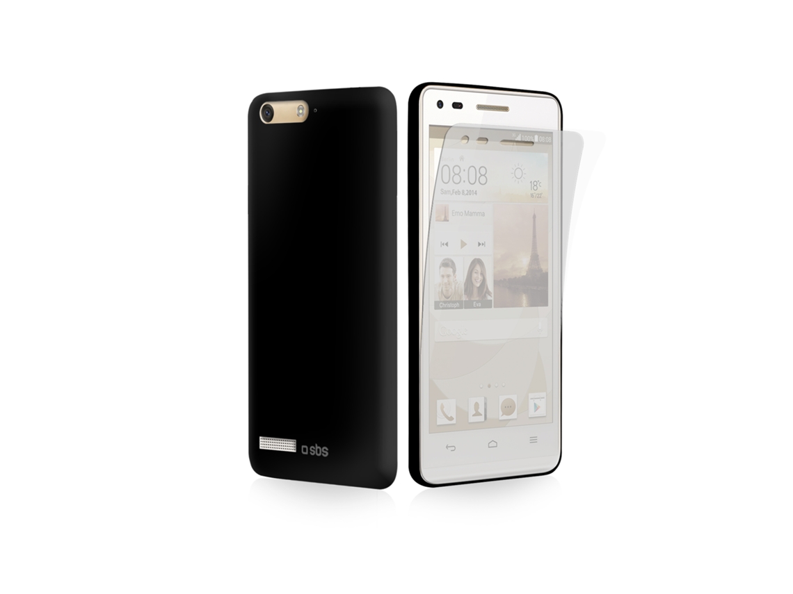 Capa Aero SBS Huawei P7 Mini Preto e Película