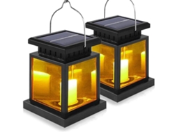 Lustre Solar Led Com Lanterna, Vela, Terraço, Jardim, Luz, Decoração SUNNY SPACES