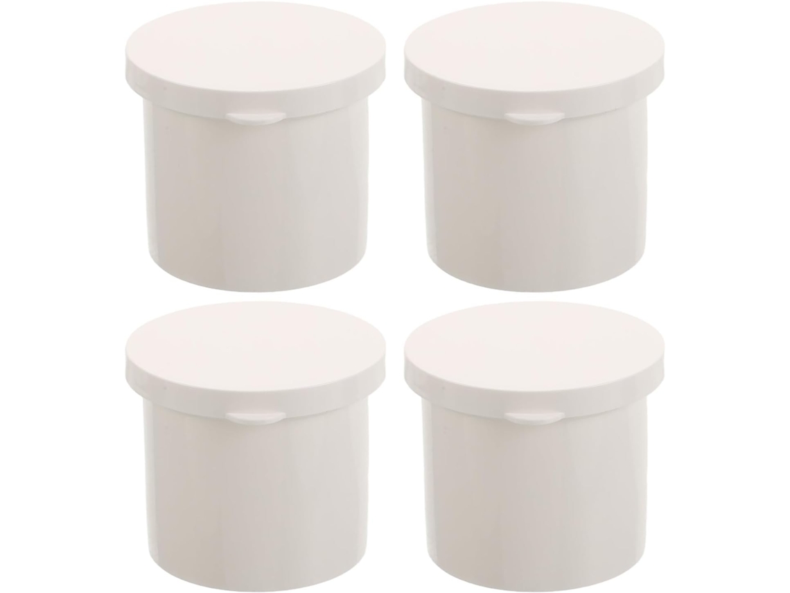 Conjunto de 4 frascos com bomba dosadora para cuidados com a pele: 50 ml (1,7 oz) recarregáveis.
