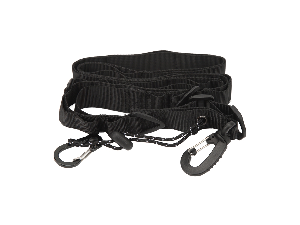 Alça De Ombro Multifuncional Antiderrapante Em Nylon Com Anel Triangular Para Acessórios Camping, Preta