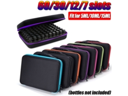 Saco de Óleo Essencial de 7-60 Compartimentos Portátil 5/10/15 Ml Caixa de Perfume Suporte de Viagem Bolsa de Armazenamento de Esmalte