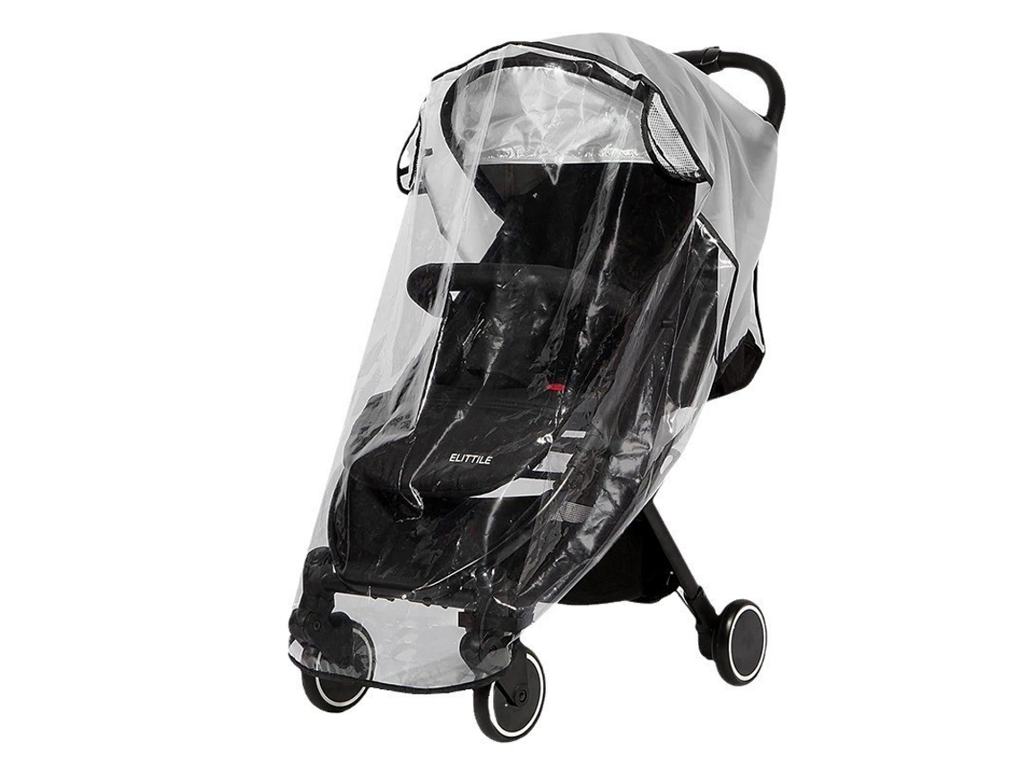 Capa De Chuva Universal Para Carrinho De Bebê Em Eva E Tecido Catiônico, Ajustável Com Velcro Anti-vento E Impermeável