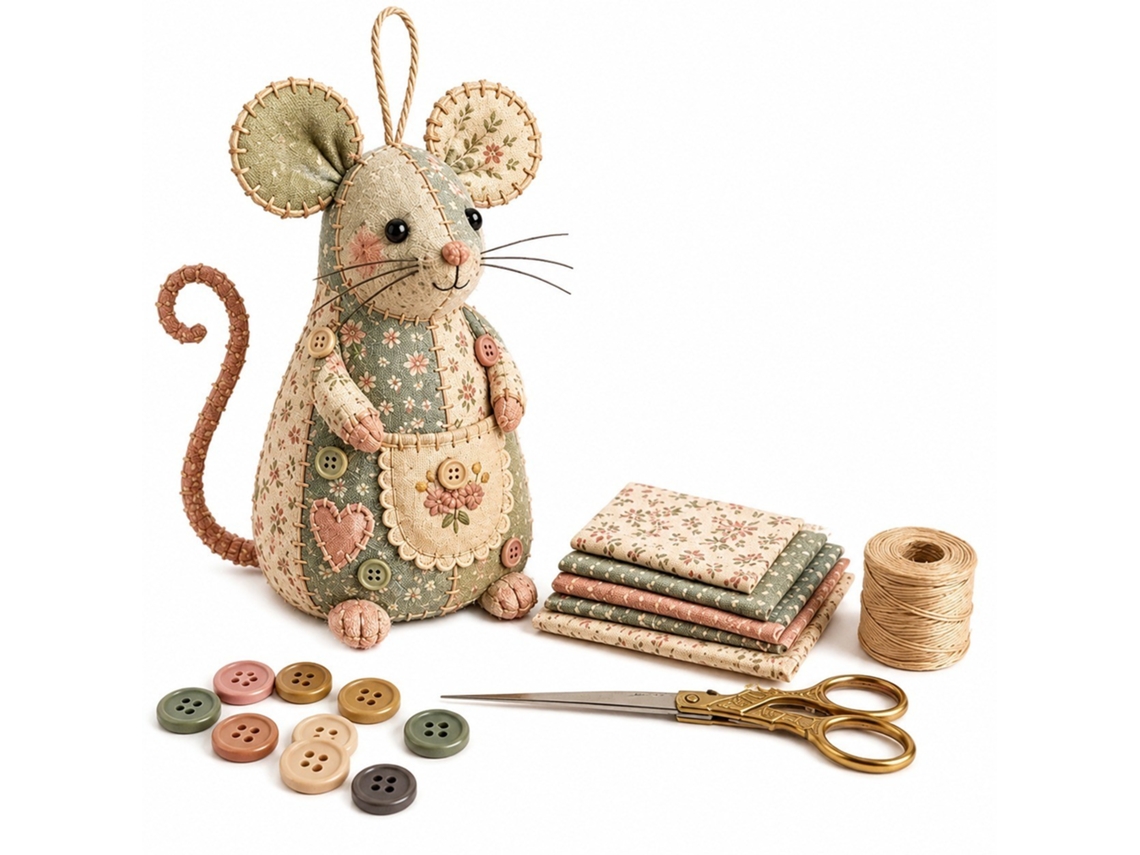 Kit De Costura E Patchwork (rato C)