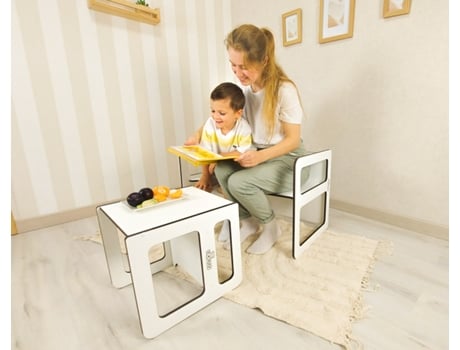 Conjunto de Mesa Cubo Multifuncional Montessori Ml para O Desenvolvimento Infantil