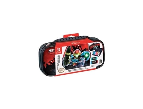 Bolsa de Transporte Oficial NACON Metroid Dread Black para Nintendo Switch Caixas de Armazenamento