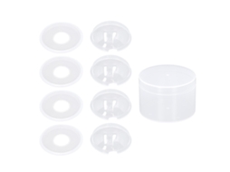 Mali 4pcs Conchas de Coleta de Leite Materno Silicone Vestíveis com Tampa Anti vazamento