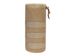 Bolsa Tática Para Garrafa De Água Em Nylon Com Cordão, Porta-bebidas Para Camping, Caminhadas E Ciclismo, Preta